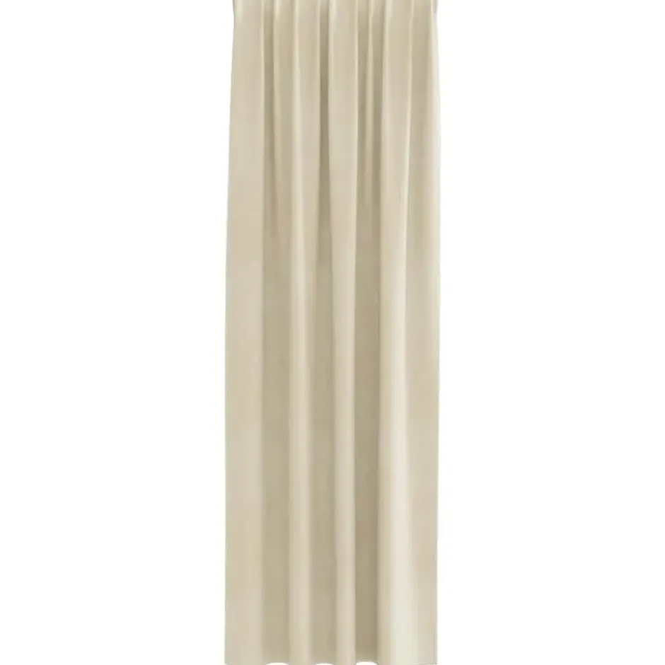 vidaXL Gordijnen met lussen - Verduisterend - Crème Fluweel - 140x225 cm - 2 St.
