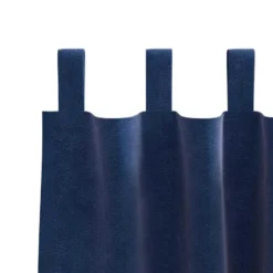 vidaXL Gordijnen met lussen - Verduisterend - Donkerblauw - 140x260 cm - 2 St.