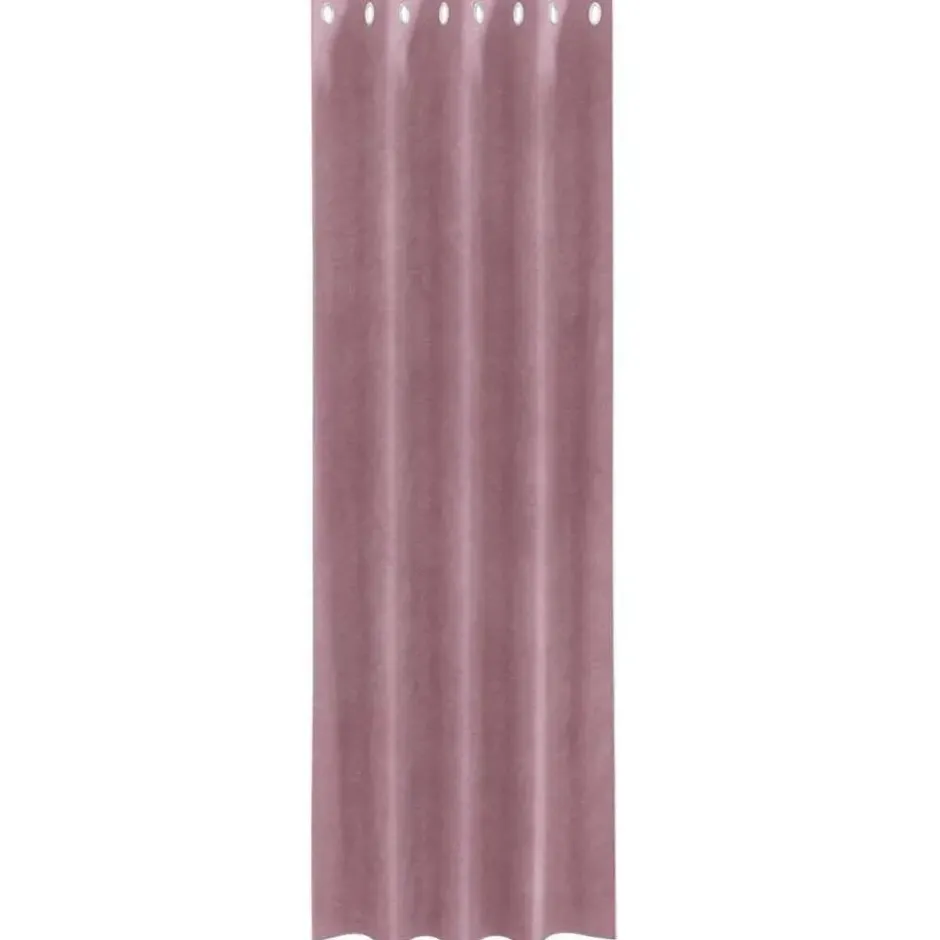vidaXL Gordijnen met ringen - Donkerroze - 140x260 cm - Fluweel - 2 Stuks