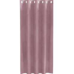 vidaXL Gordijnen met ringen - Donkerroze - 140x175 cm - Fluweel - 2 Stuks