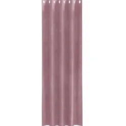 vidaXL Gordijnen met ringen - Donkerroze - 140x245 cm - Fluweel - 2 Stuks