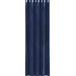 vidaXL Gordijnen met ringen - Donkerblauw - 140x245 cm - Fluweel - 2 Stuks