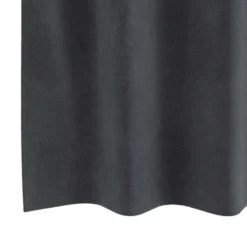 vidaXL Gordijnen met ringen - Lichtgrijs - 140x225 cm - Fluweel - 2 Stuks