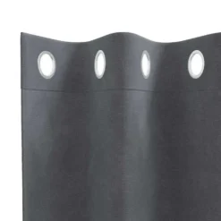 vidaXL Gordijnen met ringen - Verduisterend - Lichtgrijs - 140x260 cm - 2 St.