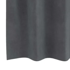 vidaXL Gordijnen met ringen - Verduisterend - Lichtgrijs - 140x260 cm - 2 St.