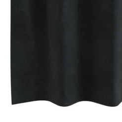 vidaXL Gordijnen met ringen - Verduisterend - Zwart Fluweel - 140x245 cm - 2 St.