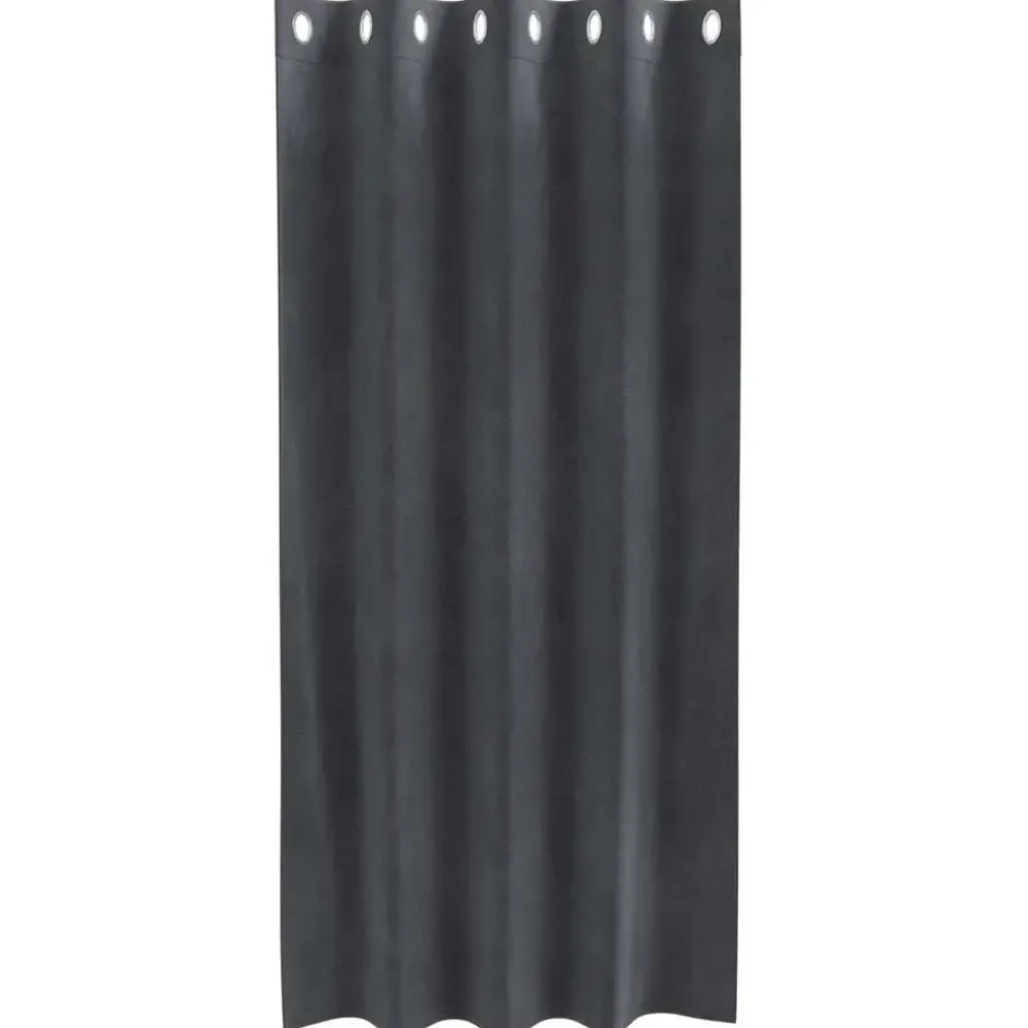 vidaXL Gordijnen met ringen - Verduisterend - Lichtgrijs - 140x175 cm - 2 St.