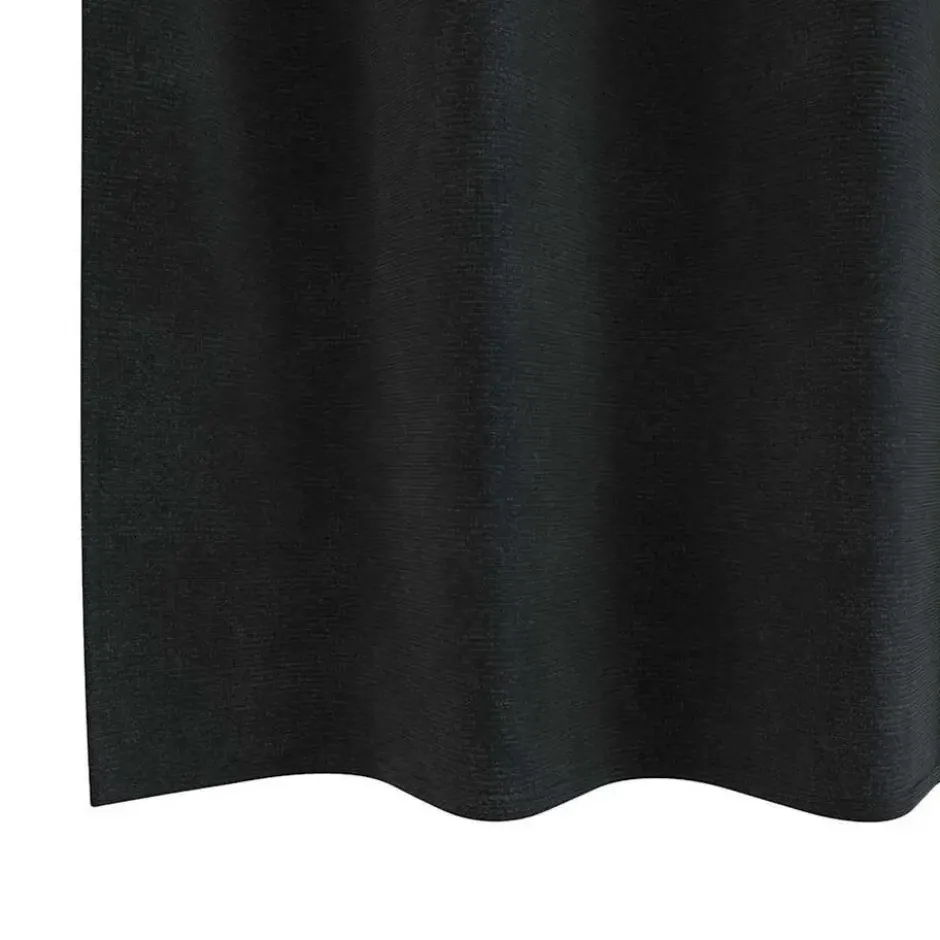 vidaXL Gordijnen met ringen - Verduisterend - Zwart Fluweel - 140x175 cm - 2 St.