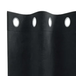 vidaXL Gordijnen met ringen - Verduisterend - Zwart Fluweel - 140x240 cm - 2 St.