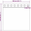 vidaXL Gordijnen met ringen - Verduisterend - Zwart Fluweel - 140x140 cm - 2 St.