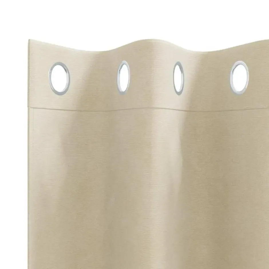 vidaXL Gordijnen met ringen - Verduisterend - Crème Fluweel - 140x175 cm - 2 St.