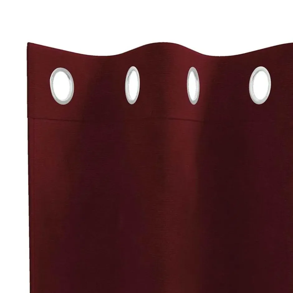 vidaXL Gordijnen met ringen - Wijnrood - 140x225 cm - Fluweel - 2 Stuks