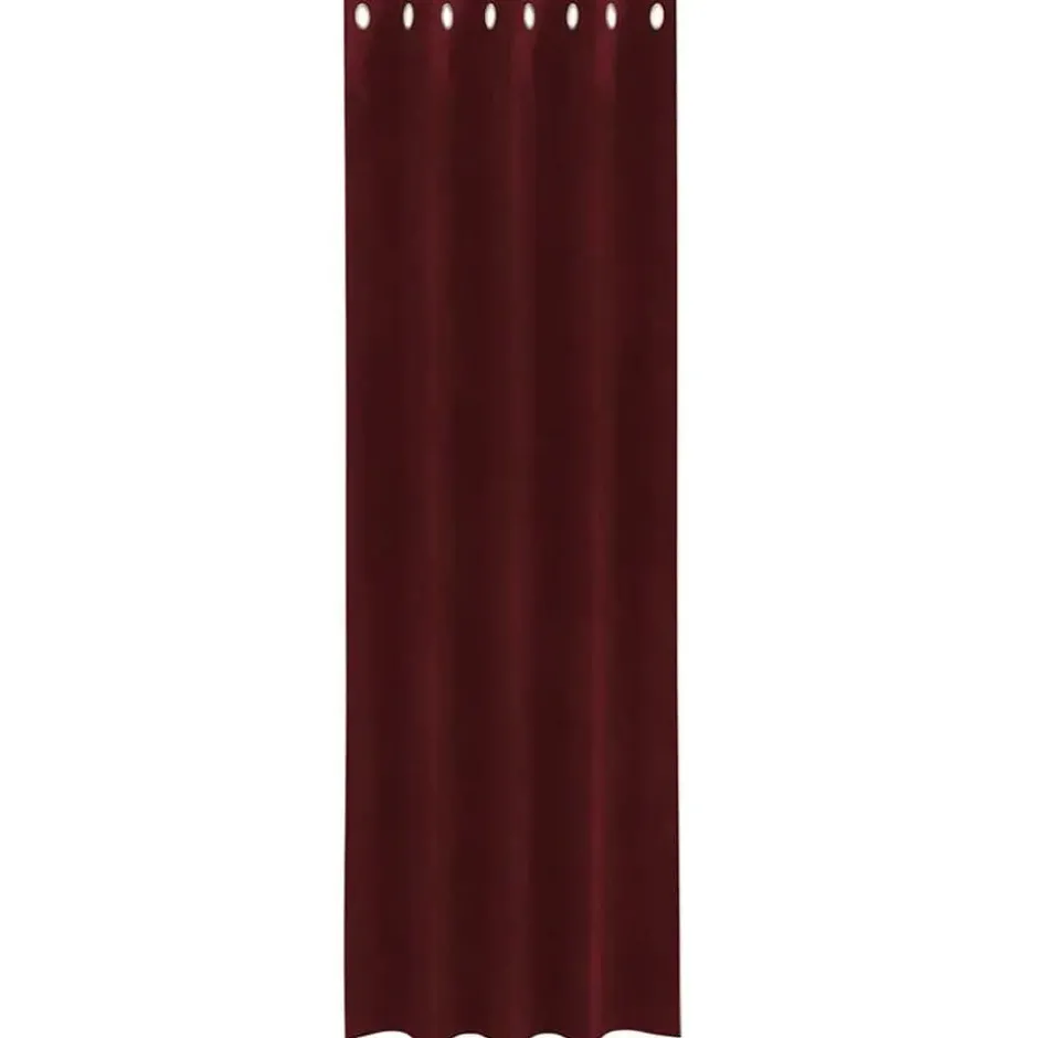 vidaXL Gordijnen met ringen - Wijnrood - 140x225 cm - Fluweel - 2 Stuks
