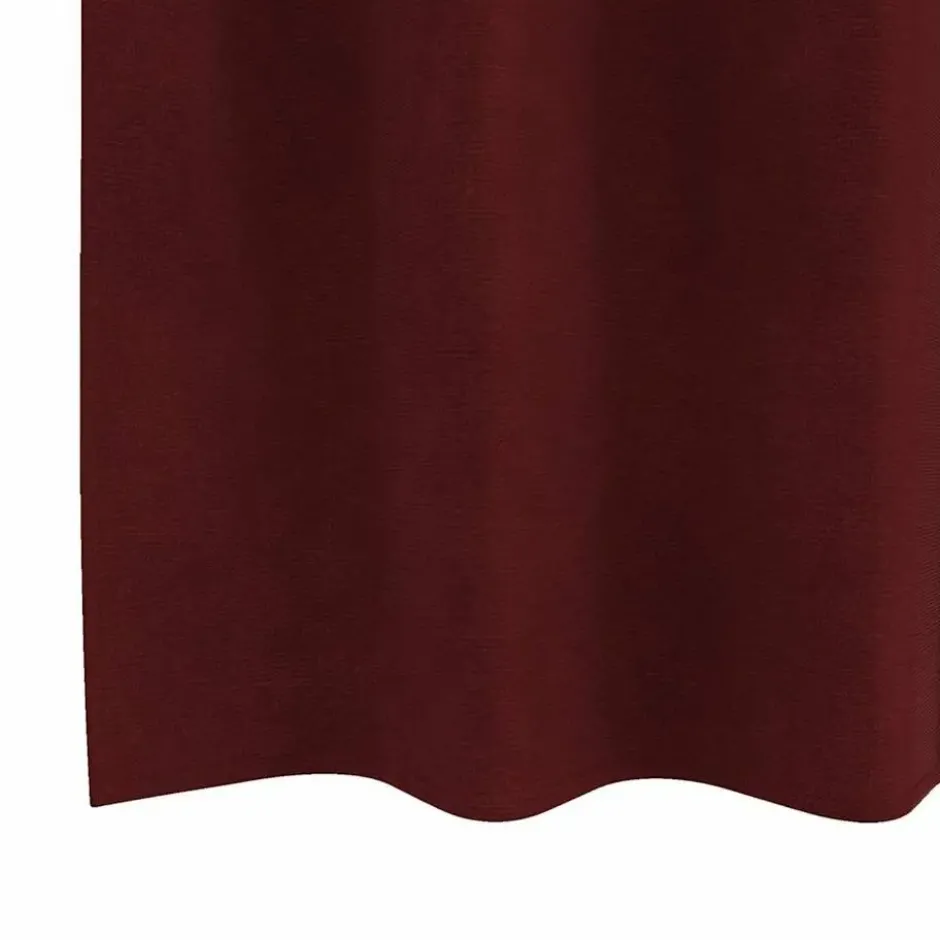 vidaXL Gordijnen met ringen - Wijnrood - 140x225 cm - Fluweel - 2 Stuks