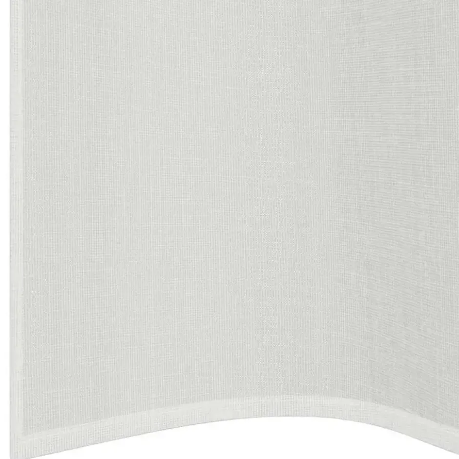 vidaXL Gordijnen van voile met ringen - Wit - 140x225 cm - Stof - 2 Stuks