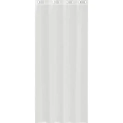 vidaXL Gordijnen van voile met ringen - Wit - 140x225 cm - Stof - 2 Stuks