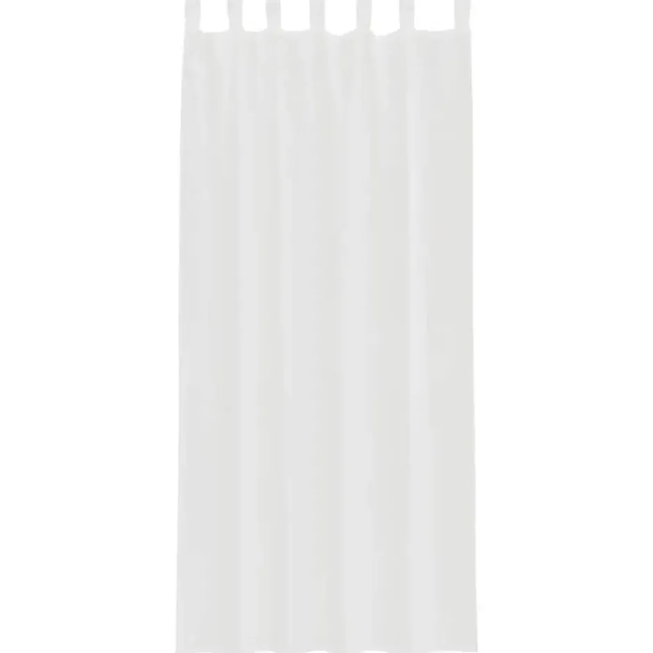 vidaXL Gordijnen van voile met lussen - Wit - 140x225 cm - Stof - 2 Stuks
