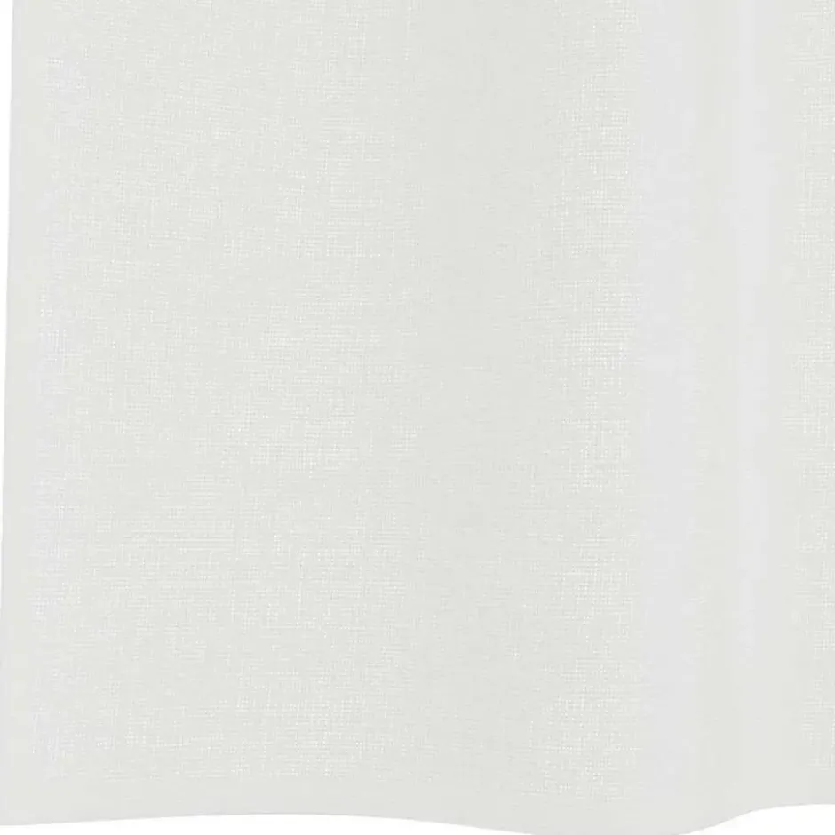 vidaXL Gordijnen van voile met lussen - Wit - 140x225 cm - Stof - 2 Stuks