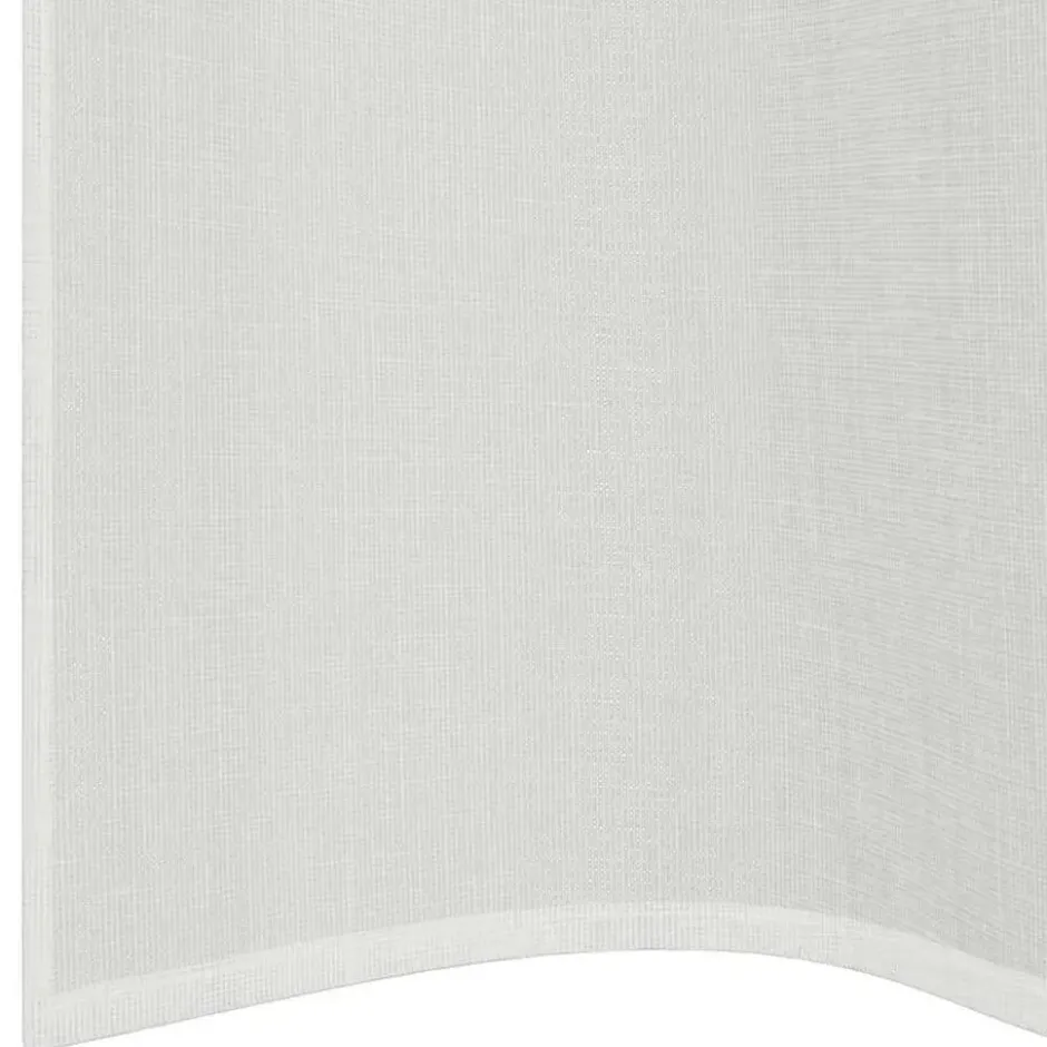 vidaXL Gordijnen van voile met ringen - Wit - 140x140 cm - Stof - 2 Stuks