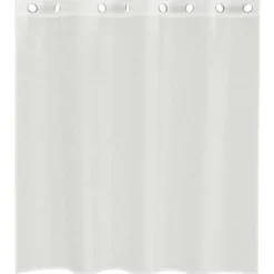 vidaXL Gordijnen van voile met ringen - Wit - 140x140 cm - Stof - 2 Stuks