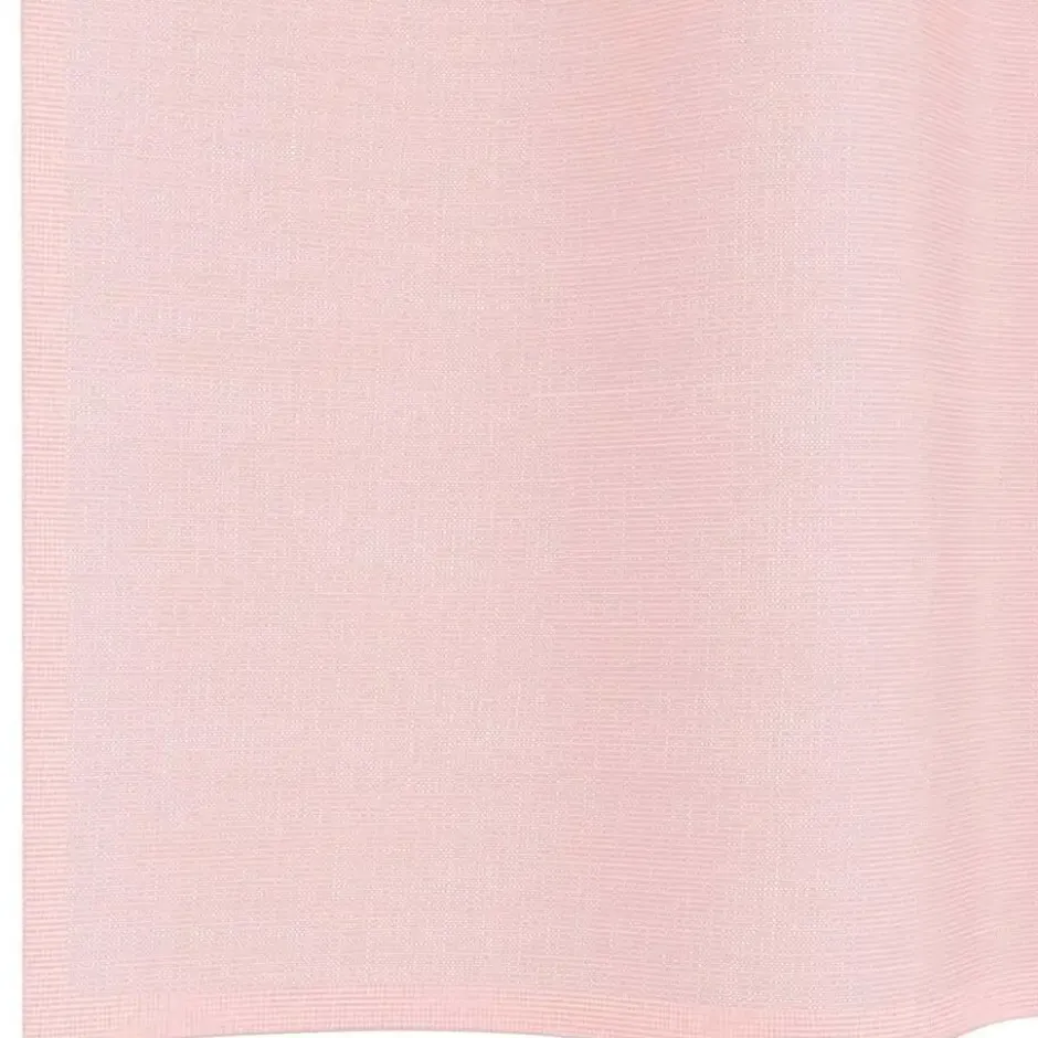 vidaXL Gordijnen van voile met ringen - Lichtroze - 140x175 cm - Stof - 2 Stuks