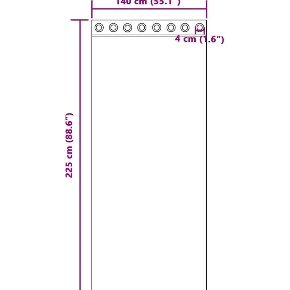 vidaXL Gordijnen van voile met ringen - Roze - 140x225 cm - Stof - 2 Stuks