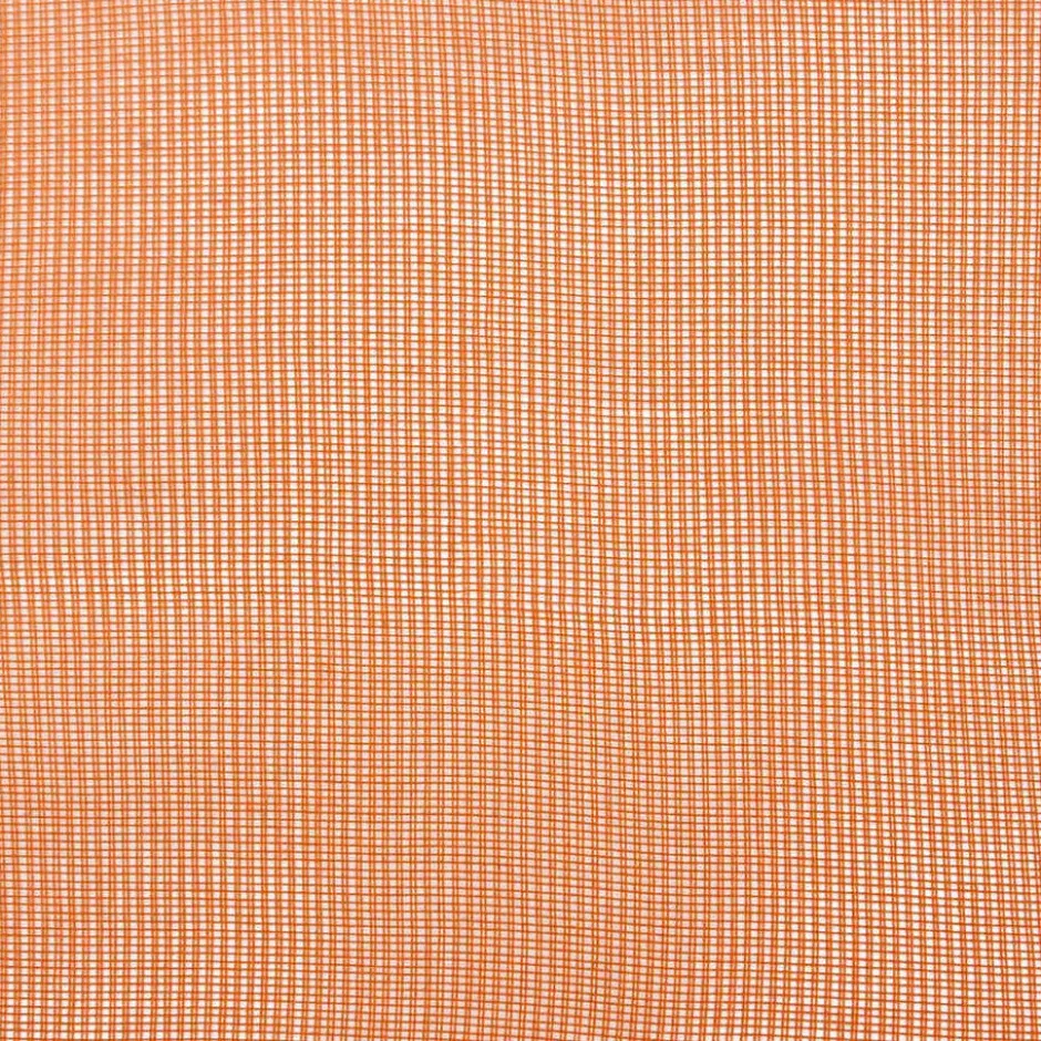 vidaXL Gordijnen van voile met ringen - Terracotta - 140x175 cm - Stof - 2 Stuks