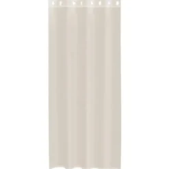vidaXL Gordijnen van voile met ringen - Crème - 140x225 cm - Stof - 2 Stuks