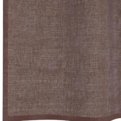 vidaXL Gordijnen van voile met ringen - Bruin - 140x260 cm - Stof - 2 Stuks