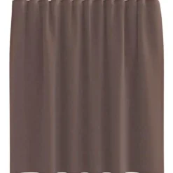 vidaXL Gordijnen van voile met roedezakken - Bruin - 140x140 cm - Stof - 2 Stuks