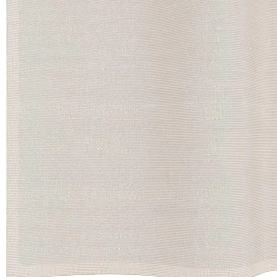 vidaXL Gordijnen van voile met ringen - Crème - 140x175 cm - Stof - 2 Stuks