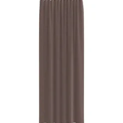 vidaXL Gordijnen van voile met roedezakken - Bruin - 140x260 cm - Stof - 2 Stuks
