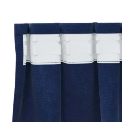 vidaXL Gordijnen - Verduisterend - Donkerblauw - 140x225 cm - Fluweel - 2 Stuks