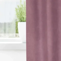 vidaXL Gordijnen - Verduisterend - Donkerroze - 140x245 cm - Fluweel - 2 Stuks