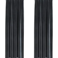 vidaXL Gordijnen - Verduisterend - Donkergrijs - 140x225 cm - Fluweel - 2 Stuks