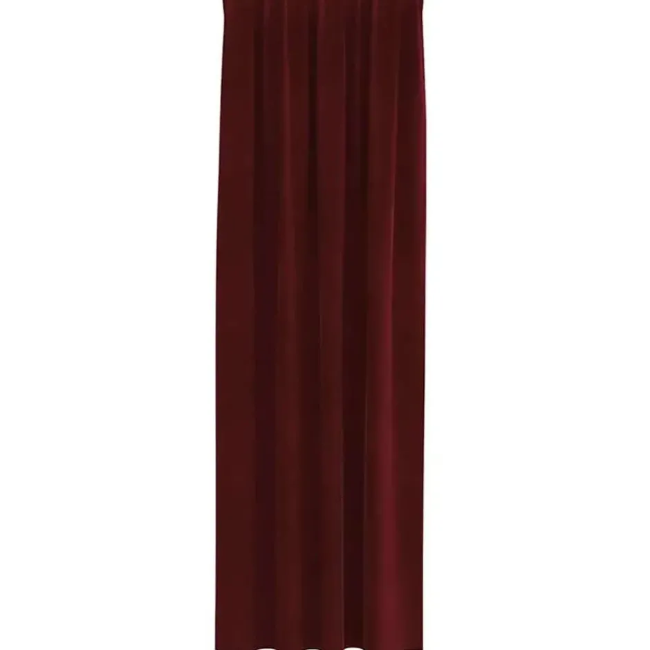 vidaXL Gordijnen - Verduisterend - Wijnrood - 140x260 cm - Fluweel - 2 Stuks