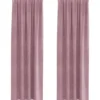 vidaXL Gordijnen - Verduisterend - Donkerroze - 140x260 cm - Fluweel - 2 Stuks