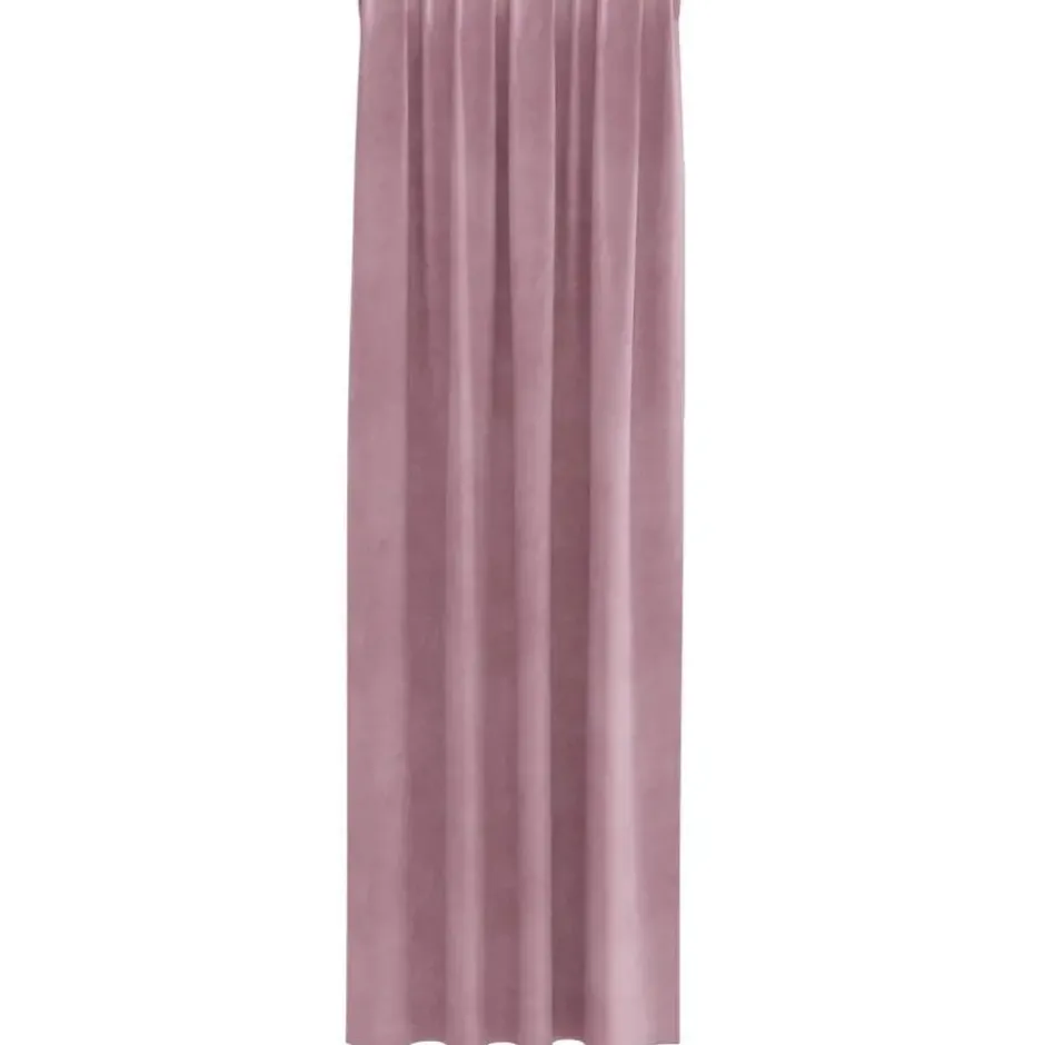 vidaXL Gordijnen - Verduisterend - Donkerroze - 140x260 cm - Fluweel - 2 Stuks