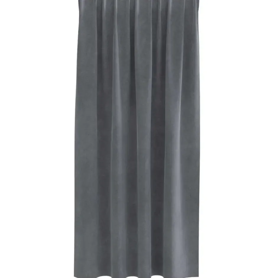 vidaXL Gordijnen - Verduisterend - Lichtgrijs Fluweel - 140x175 cm - 2 St.