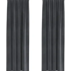 vidaXL Gordijnen - Verduisterend - Lichtgrijs Fluweel - 140x260 cm - 2 St.