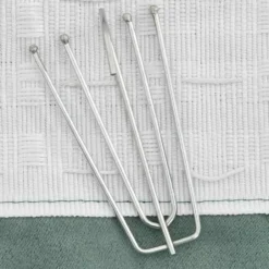 vidaXL - Gordijnen verduisterend - Groen - Stof - 140 x 175 cm - 2 stuks
