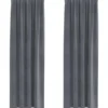 vidaXL Gordijnen - Verduisterend - Lichtgrijs - 140x260 cm - Fluweel - 2 Stuks