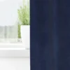 vidaXL Gordijnen - Verduisterend - Donkerblauw - 140x175 cm - Fluweel - 2 Stuks