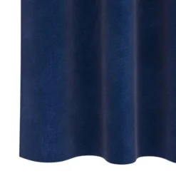 vidaXL Gordijnen - Verduisterend - Donkerblauw - 140x175 cm - Fluweel - 2 Stuks