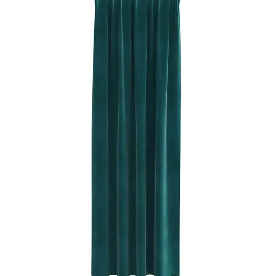 vidaXL Gordijnen - Verduisterend - 140x225 cm - Donkergroen - Fluweel - 2 Stuks