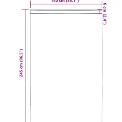 vidaXL - Gordijnen voile met roedezakken 2 st roze vitrage pure gordijn