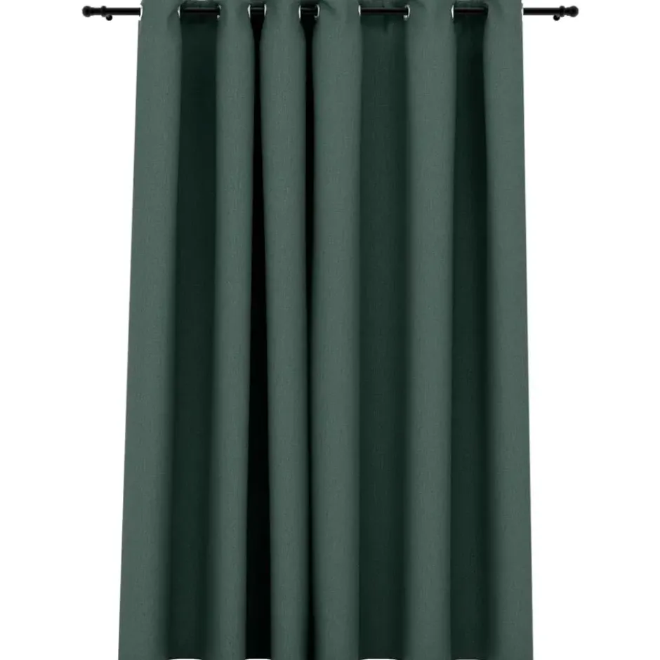 vidaXL - Gordijn - Groen - Stof - 290 x 245 cm