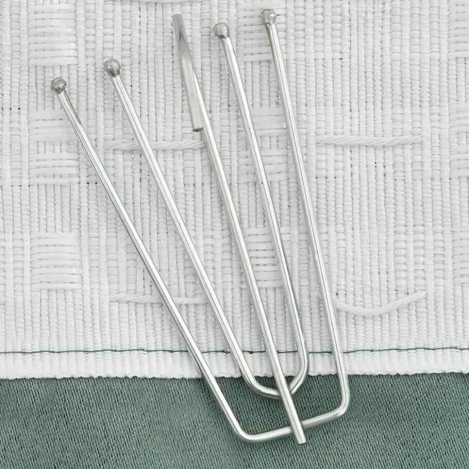 vidaXL - Gordijn - Groen - Stof - 140 x 245 cm - 2 stuks