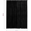 vidaXL - Gordijn verduisterend met haken - Zwart - Fluweel - 290 x 245 cm