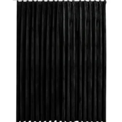 vidaXL - Gordijn verduisterend met haken - Zwart - Fluweel - 290 x 245 cm